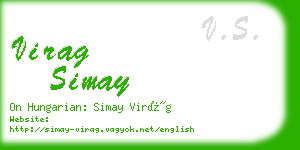 virag simay business card